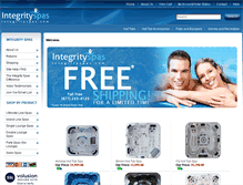 Tablet Screenshot of integrityspas.com